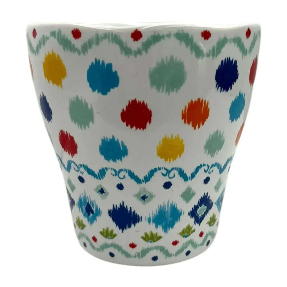 222 Fifth Mug HANNA PTS Int'l Fine China Porcelain Coffee Dots Geometric Replace